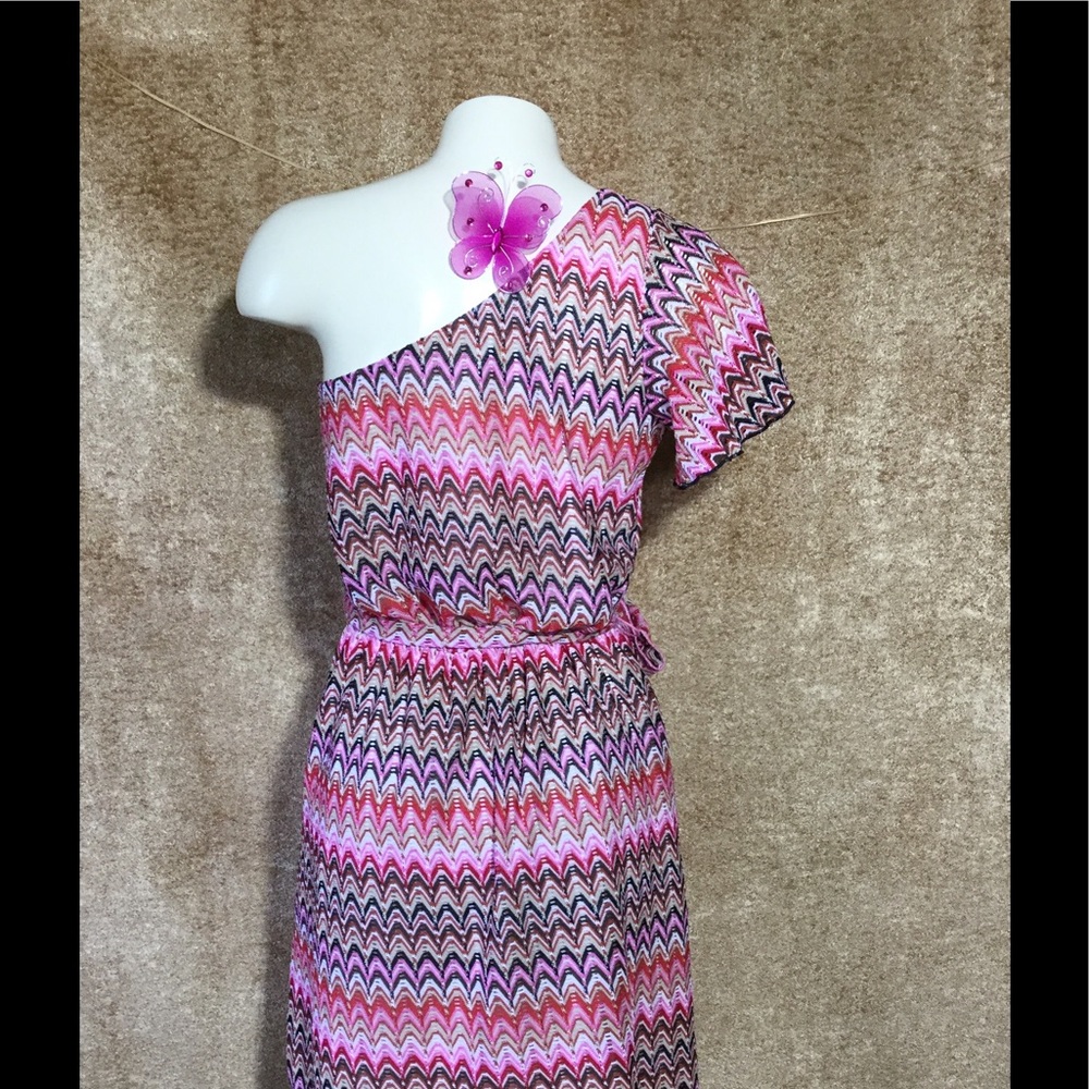 STAR VIXEN One shoulder Multicolored Mini … - Picture 3 of 6